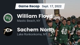 Recap: William Floyd  vs. Sachem North  2022