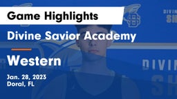 Divine Savior Academy vs Western Game Highlights - Jan. 28, 2023