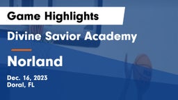 Divine Savior Academy vs Norland Game Highlights - Dec. 16, 2023