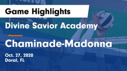 Divine Savior Academy vs Chaminade-Madonna  Game Highlights - Oct. 27, 2020