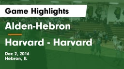 Alden-Hebron  vs Harvard  - Harvard Game Highlights - Dec 2, 2016