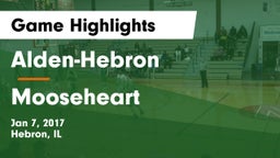 Alden-Hebron  vs Mooseheart Game Highlights - Jan 7, 2017