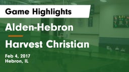 Alden-Hebron  vs Harvest Christian Game Highlights - Feb 4, 2017