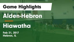 Alden-Hebron  vs Hiawatha Game Highlights - Feb 21, 2017
