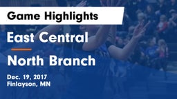 East Central  vs North Branch  Game Highlights - Dec. 19, 2017