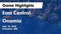 East Central  vs Onamia Game Highlights - Feb. 22, 2018