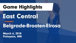 East Central  vs Belgrade-Brooten-Elrosa  Game Highlights - March 6, 2018