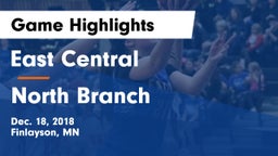 East Central  vs North Branch  Game Highlights - Dec. 18, 2018