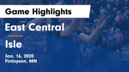 East Central  vs Isle  Game Highlights - Jan. 16, 2020
