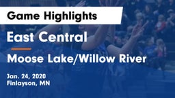 East Central  vs Moose Lake/Willow River  Game Highlights - Jan. 24, 2020