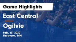 East Central  vs Ogilvie  Game Highlights - Feb. 13, 2020