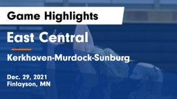 East Central  vs Kerkhoven-Murdock-Sunburg  Game Highlights - Dec. 29, 2021