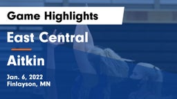 East Central  vs Aitkin  Game Highlights - Jan. 6, 2022