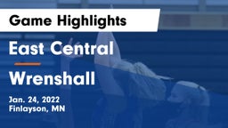 East Central  vs Wrenshall Game Highlights - Jan. 24, 2022