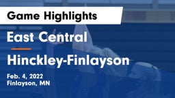 East Central  vs Hinckley-Finlayson  Game Highlights - Feb. 4, 2022