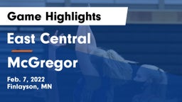 East Central  vs McGregor  Game Highlights - Feb. 7, 2022