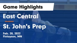 East Central  vs St. John's Prep  Game Highlights - Feb. 28, 2022