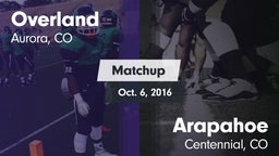 Matchup: Overland  vs. Arapahoe  2016