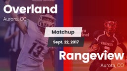 Matchup: Overland  vs. Rangeview  2017