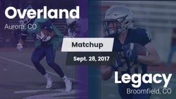 Matchup: Overland  vs. Legacy   2017