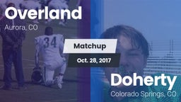 Matchup: Overland  vs. Doherty  2017