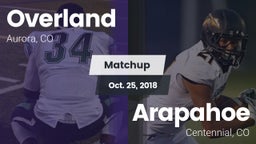 Matchup: Overland  vs. Arapahoe  2018