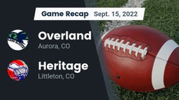 Recap: Overland  vs. Heritage  2022