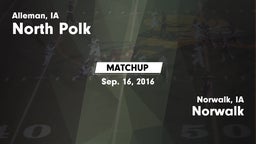 Matchup: North Polk High vs. Norwalk  2016