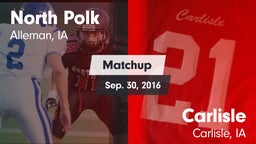 Matchup: North Polk High vs. Carlisle  2016