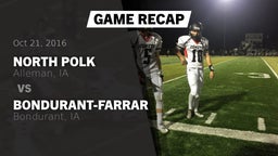 Recap: North Polk  vs. Bondurant-Farrar  2016