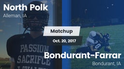 Matchup: North Polk High vs. Bondurant-Farrar  2017