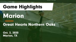 Marion  vs Great Hearts Northern Oaks Game Highlights - Oct. 2, 2020