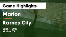Marion  vs Karnes City  Game Highlights - Sept. 1, 2020