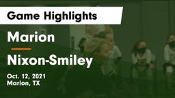 Marion  vs Nixon-Smiley  Game Highlights - Oct. 12, 2021