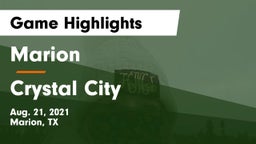 Marion  vs Crystal City  Game Highlights - Aug. 21, 2021