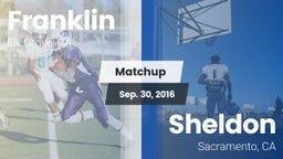 Matchup: Franklin  vs. Sheldon  2016