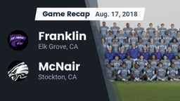 Recap: Franklin  vs. McNair  2018