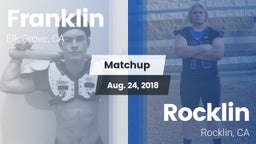 Matchup: Franklin  vs. Rocklin  2018