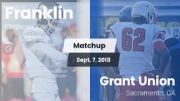 Matchup: Franklin  vs. Grant Union  2018