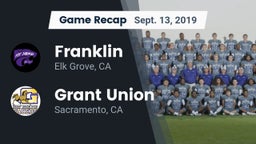 Recap: Franklin  vs. Grant Union  2019