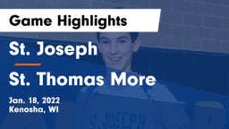 St. Joseph  vs St. Thomas More  Game Highlights - Jan. 18, 2022