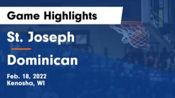 St. Joseph  vs Dominican  Game Highlights - Feb. 18, 2022