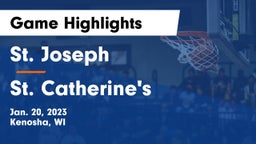 St. Joseph  vs St. Catherine's  Game Highlights - Jan. 20, 2023