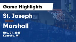 St. Joseph  vs Marshall  Game Highlights - Nov. 21, 2023