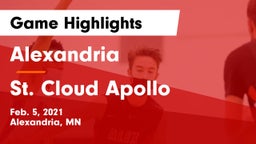 Alexandria  vs St. Cloud Apollo  Game Highlights - Feb. 5, 2021