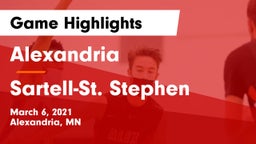 Alexandria  vs Sartell-St. Stephen  Game Highlights - March 6, 2021