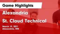 Alexandria  vs St. Cloud Technical  Game Highlights - March 19, 2021