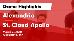 Alexandria  vs St. Cloud Apollo  Game Highlights - March 23, 2021