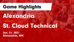 Alexandria  vs St. Cloud Technical  Game Highlights - Jan. 21, 2021