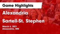 Alexandria  vs Sartell-St. Stephen  Game Highlights - March 6, 2021